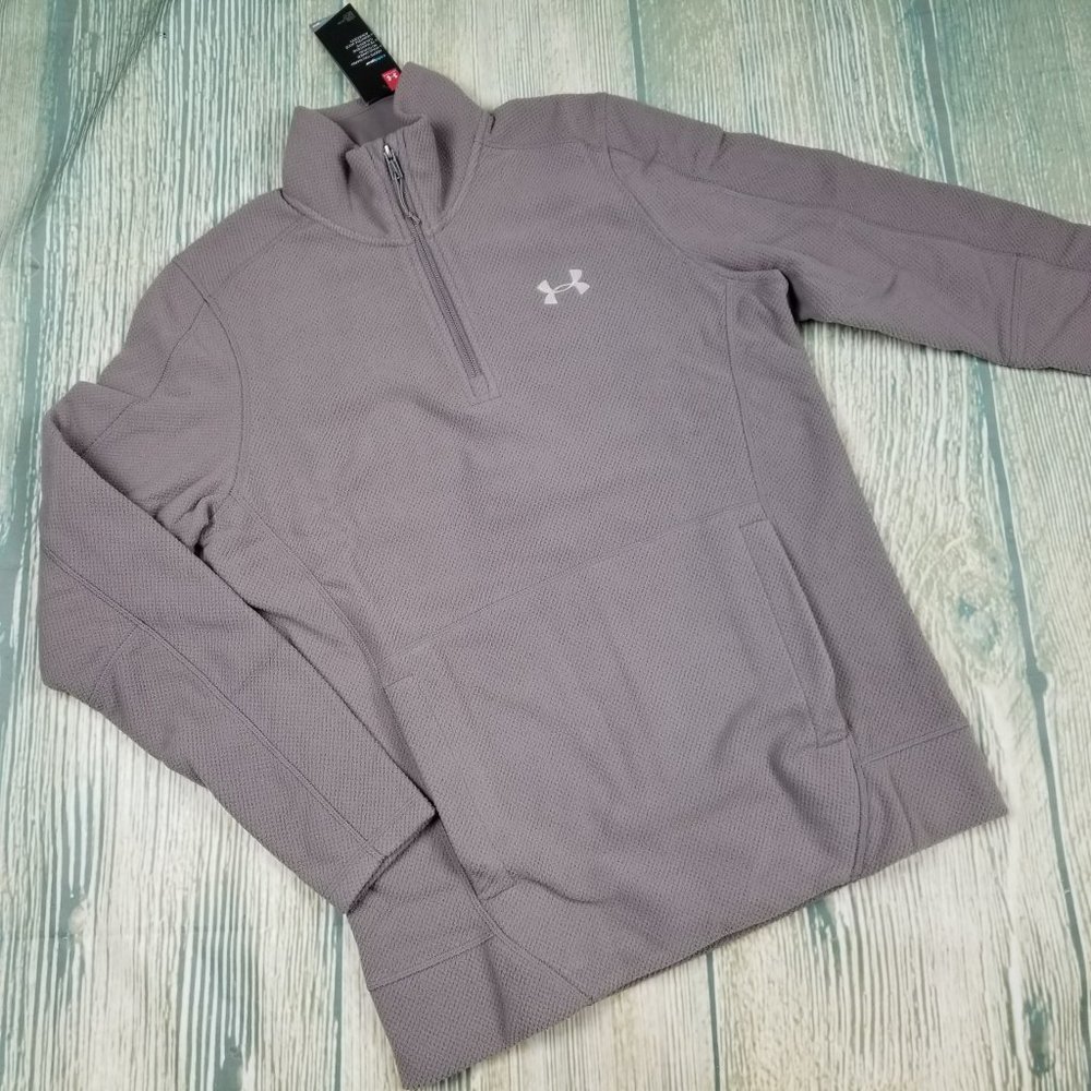 New UNDER ARMOUR 1/4 zip fleece pullover top